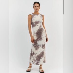 Dissh Coco Tie Dye Midi Dress NWT in Mauve Size XS